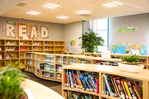 耀华国际教育学校北京亦庄校区图书馆