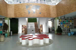 北京市丰台区新北赋学校(原北大附属实验学校)校园一角