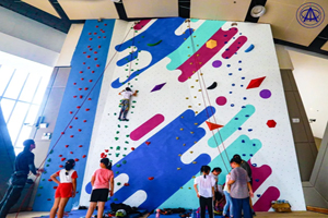 南京安生学校攀岩墙