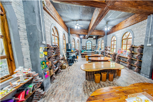 加拿达外国语学校美术室