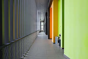 深圳国际预科书院走廊